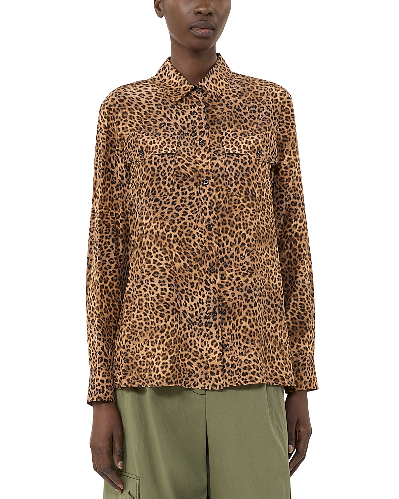 Weekend Max Mara Wkdlemma Camel Silk Shirt