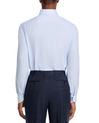 Regular Fit Micro Check Dress Shirt 