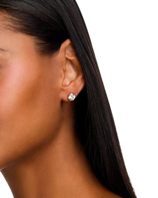 Luxe Collection Certified Lab Grown Diamond Bezel Stud Earrings in 14K Gold, 2.0 tcw