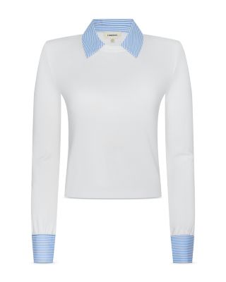 April Poplin Collar Pullover