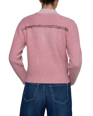 Poetry Stitch Detail Cropped Cardigan