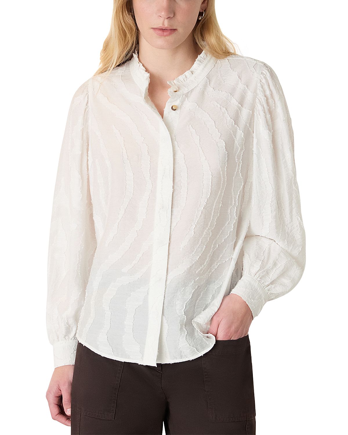 Whistles Animal Textured Shirt