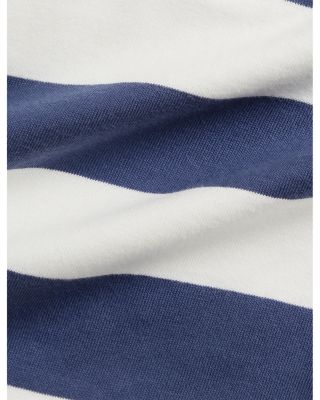 Boys' Striped Cotton Rugby Shortalls - Baby