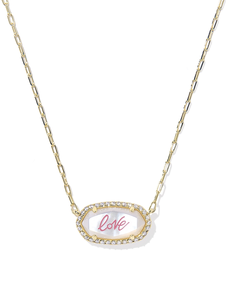 Kendra Scott Elisa Pave Frame Pendant Necklace, 16