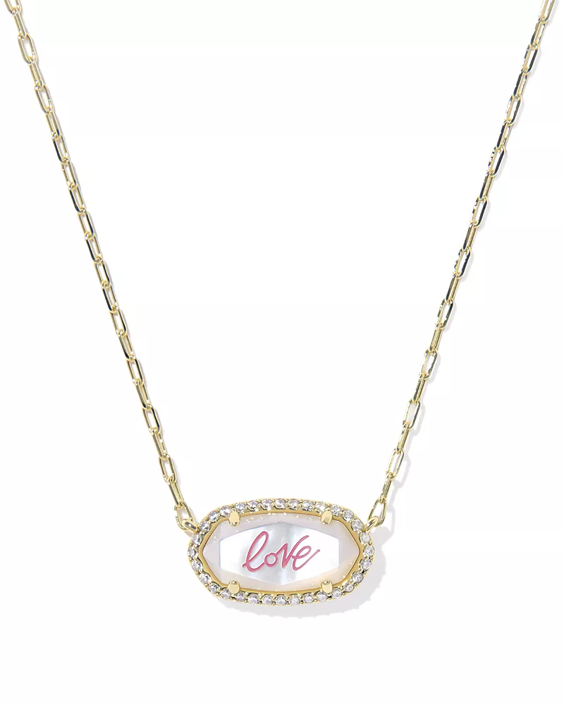 Kendra Scott Elisa Pave Frame Pendant Necklace, 16