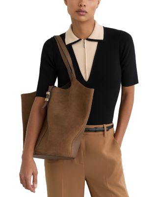 Lyra Suede Leather Tote