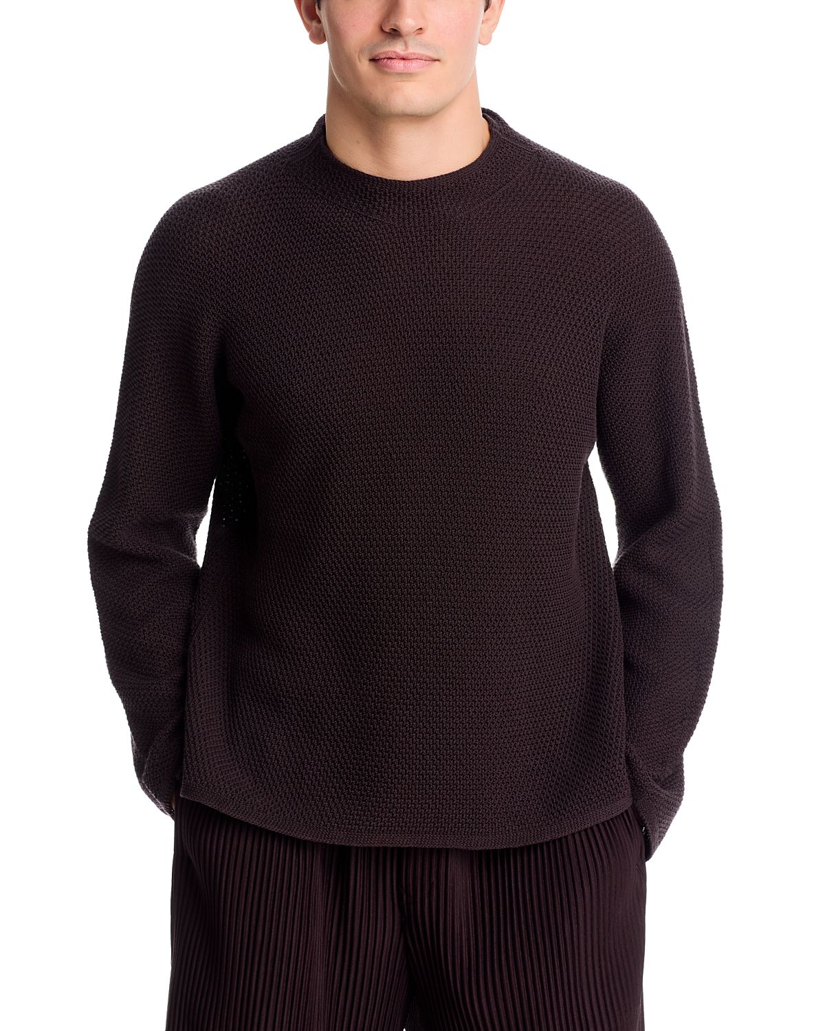 Homme PLISSE Issey Miyake Rustic Knit Sweater