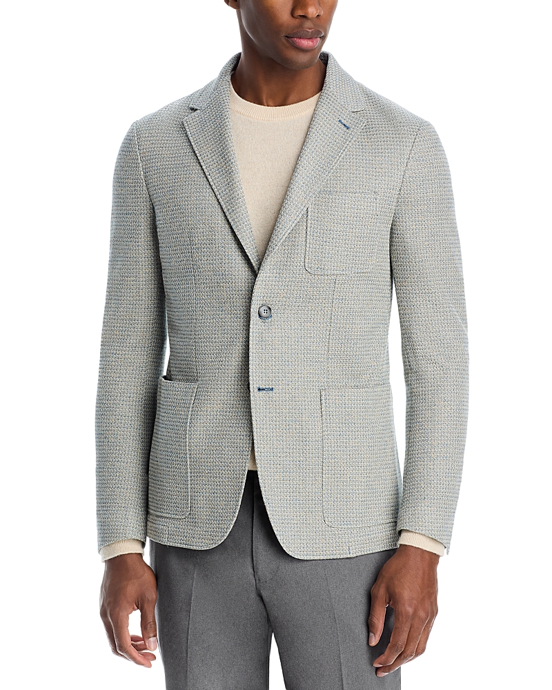 Canali Textured Jersey Jacket