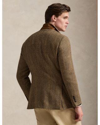 Herringbone Wool Tweed Jacket