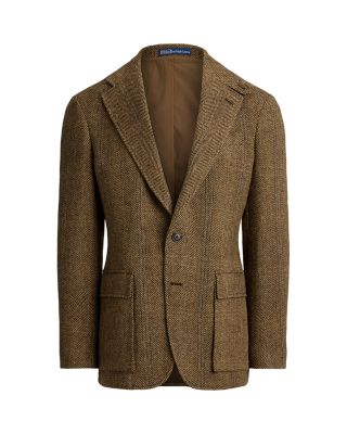 Herringbone Wool Tweed Jacket