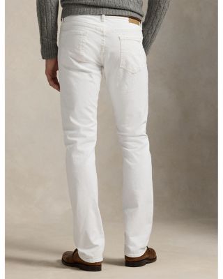 Varick Slim Straight Jeans in White