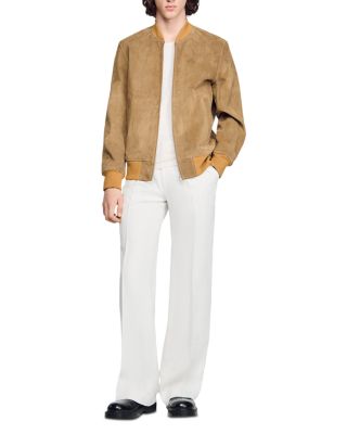 Monaco Zip Up Split Leather Jacket