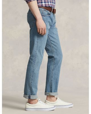 Varick Slim Straight Jeans in Blue Medium