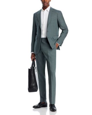 Capri M&eacute;lange Solid Slim Fit Suit