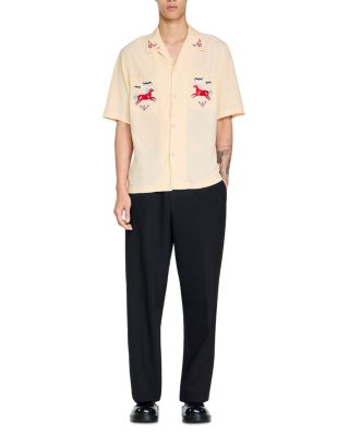 Embroidered Horse Loose Fit Shirt