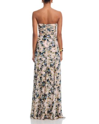 Magy Trailing Iris Gown