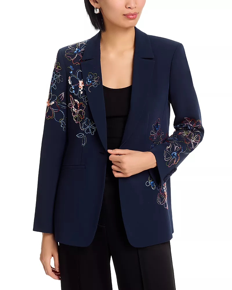 Cinq a Sept Karlie Blooming Linework Blazer