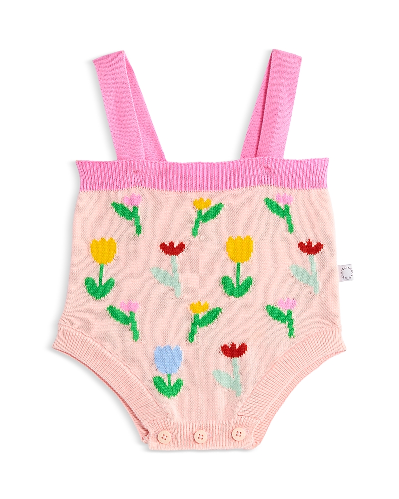 Stella McCartney Girls' Knit Floral Bubble Bodysuit - Baby