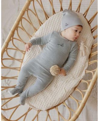  Unisex Velour Stripe Collection Footie - Baby