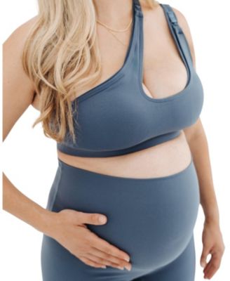 Women's One-Shoulder with Easy-Release Breastfeeding Clips Cross Body Nursing Bra