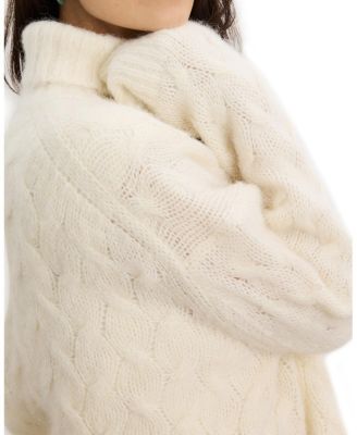 The Maternity Sophie Alpaca Cable Turtleneck