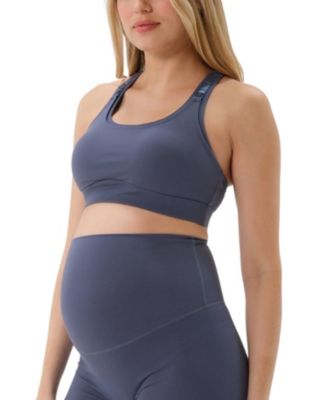 Women's High Impact with Easy-Release Breastfeeding Clips Racer Back Maternity & Nursing Sports Bra