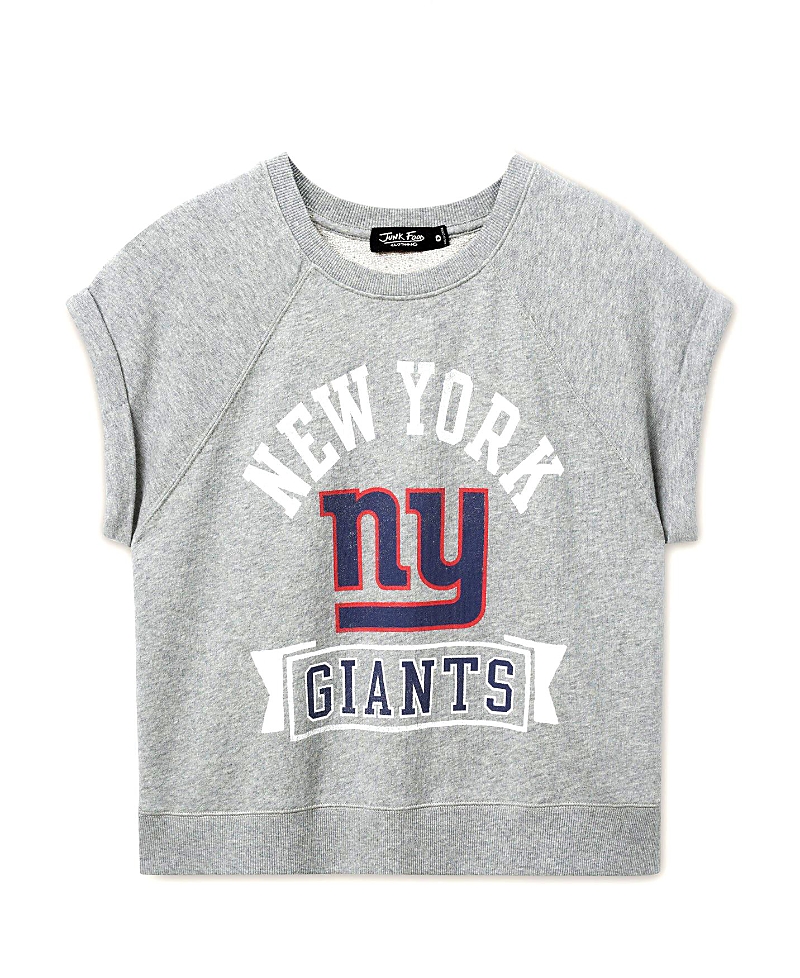 Junk Food Clothing Women's Nfl New York Giants Raglan Fleece Tank
