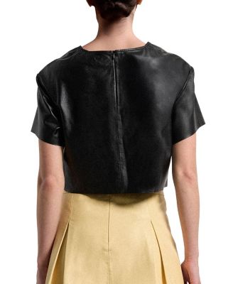 Beck Upcycled Leather Tee