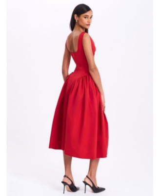  Nahla Drop Waist Midi Dress