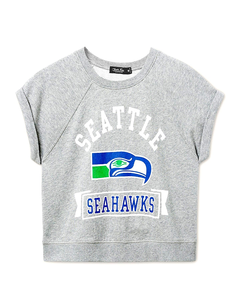 Junk Food Clothing Women's Nfl Seattle Seahawks Raglan Fleece Tank
