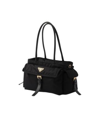  Explore Medium Re-Nylon And Leather Tote Bag