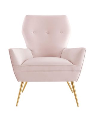 Renata Button Tufted Performance Velvet Armchair