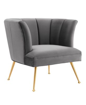  Veronica Channel Tufted Performance Velvet Armchair