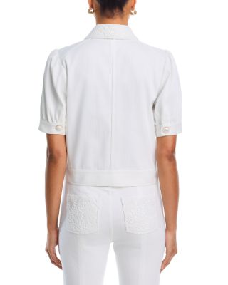 Lace White Denim Ivana Jacket