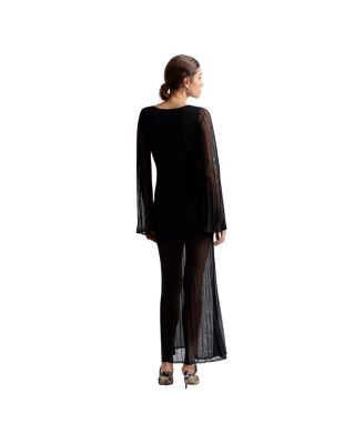 Haisley Sheer Knitted Maxi Dress