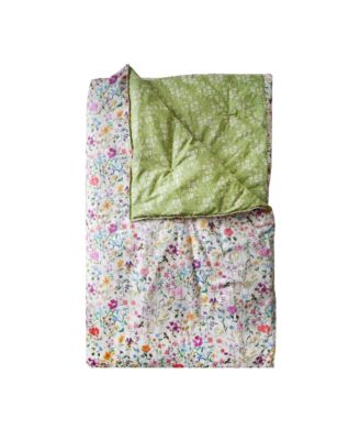  Liberty Fabric Linen Garden & Capel Pistachio Heirloom Quilt, Crib
