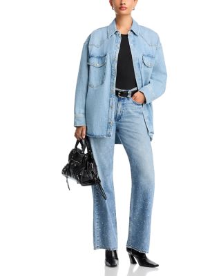 Logan High Rise Wide Jeans in Margojewel