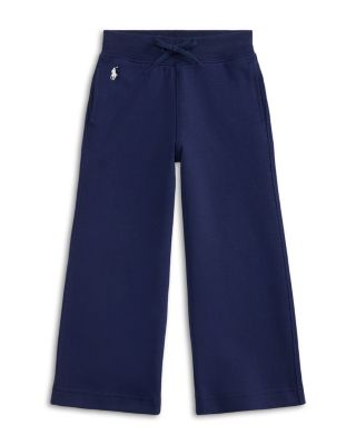 Girls' Wide Leg Double Knit Sweatpants - Little Kid