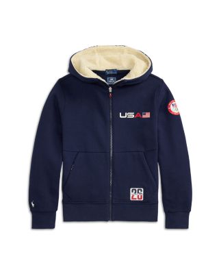 Boys' Team USA Fleece Full Zip Hoodie - Big Kid