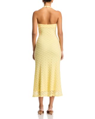 Mariko Halter Neck Midi Dress