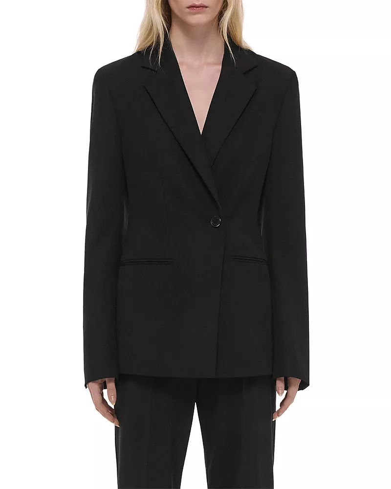 Helmut Lang Gab Wool Blazer
