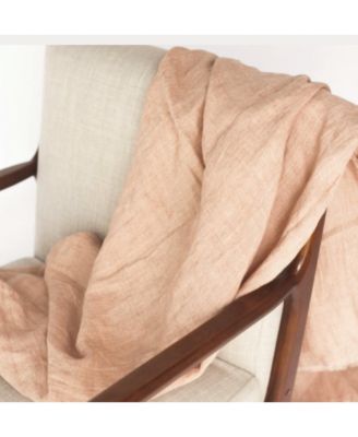  Stone Washed Linen Throw