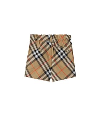 Boys' Check Cotton Shorts - Baby, Little Kid
