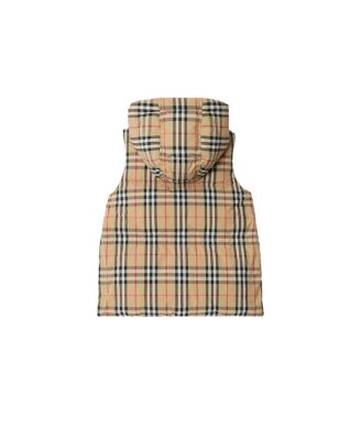 Boys' Check Nylon Puffer Gilet - Little Kid, Big Kid