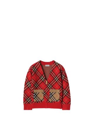 Boys' Check Wool Cardigan - Little Kid, Big Kid