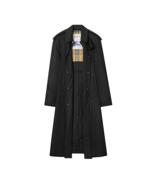 Long Nylon Hooded Car Coat