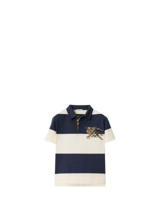 Boys' EKD Check Striped Cotton Polo Shirt - Little Kid, Big Kid