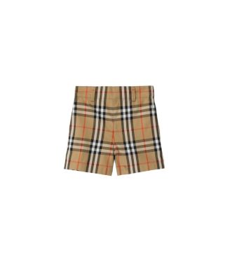 Boys' Check Cotton Shorts - Baby, Little Kid