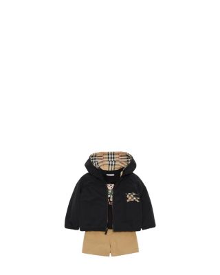 Boys' Reversible Check Hooded Jacket - Baby, Little Kid