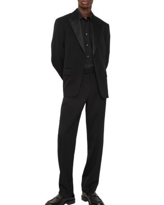  Grain de Poudre Wool Tuxedo Trousers
